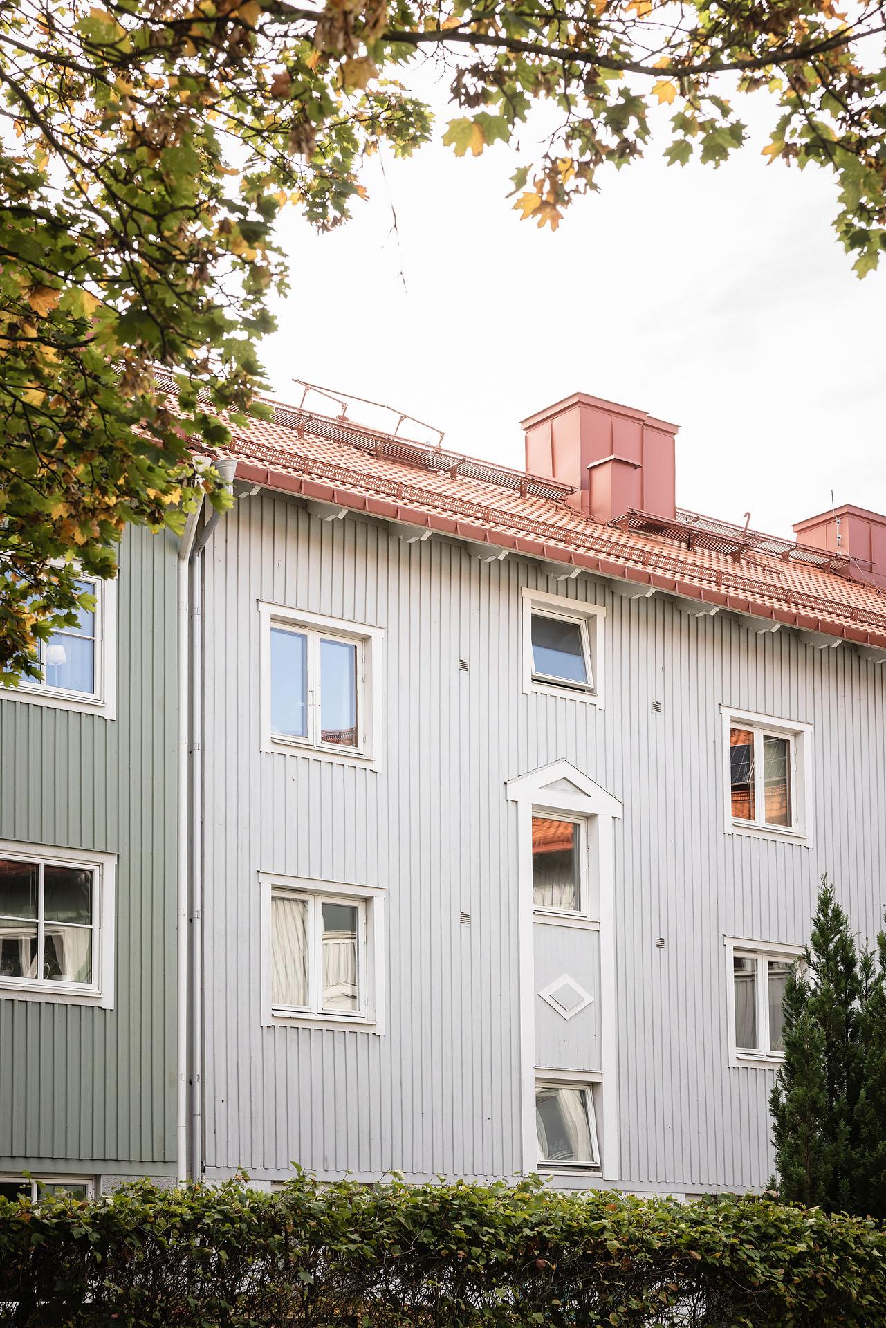 Immeuble façade bois Suède