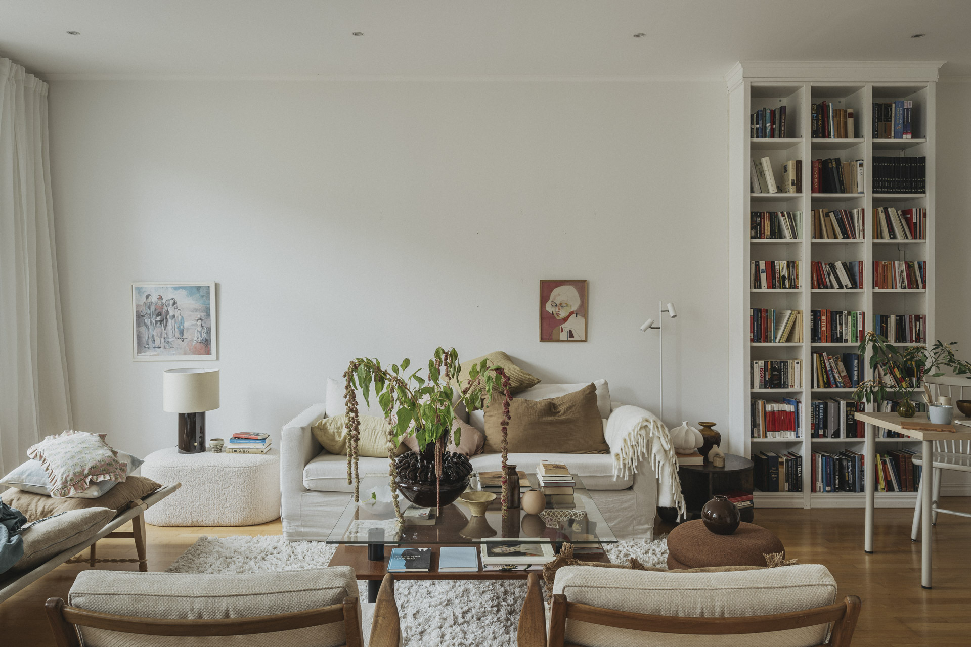 salon décoration scandinave appartement 50m2