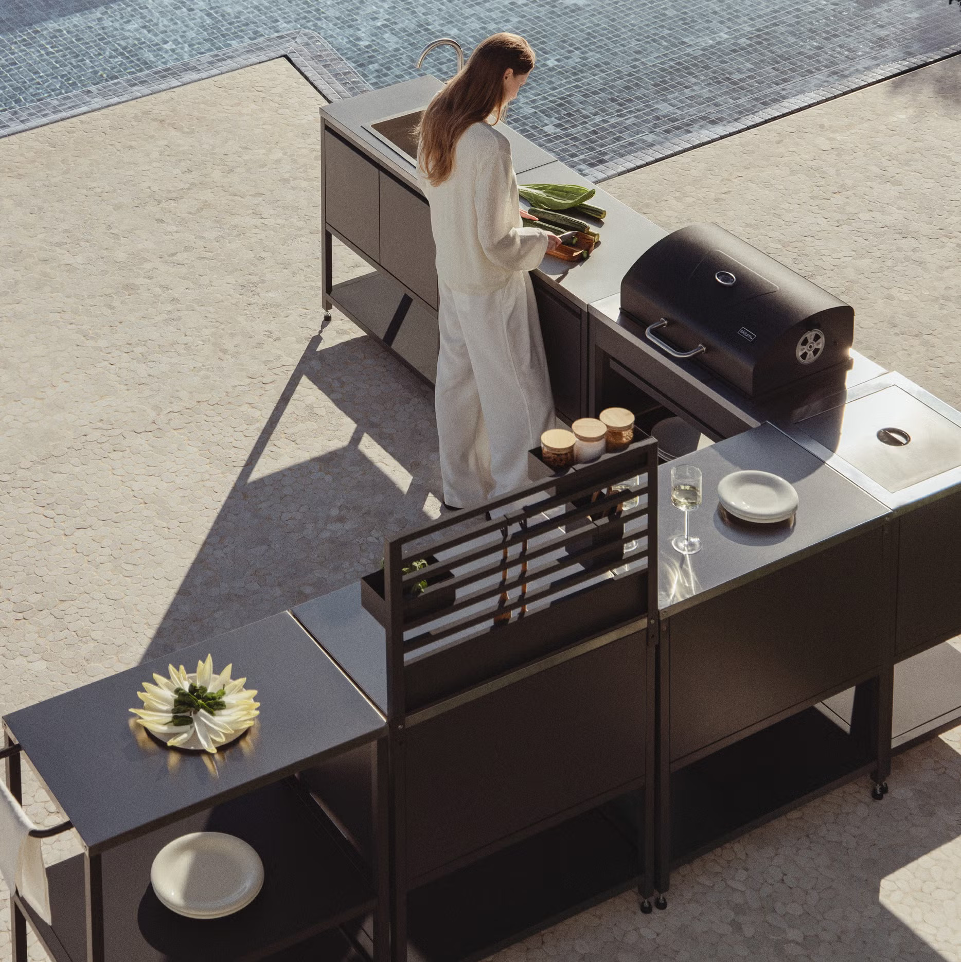 terrasse avec cuisine d terrasse avec cuisine d'extérieur Sklum design