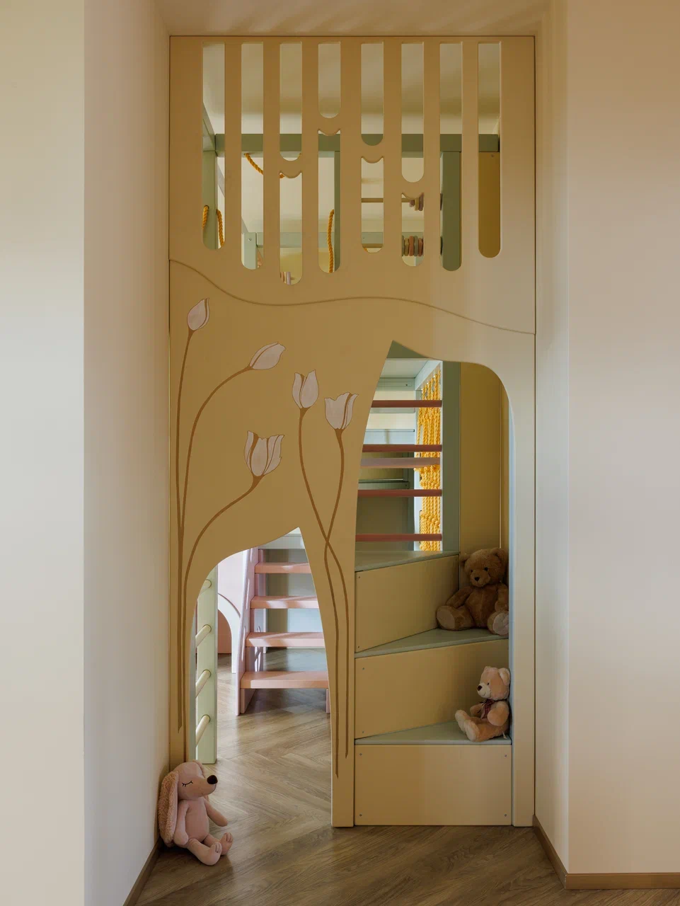 salle de jeux enfant décoration pastel