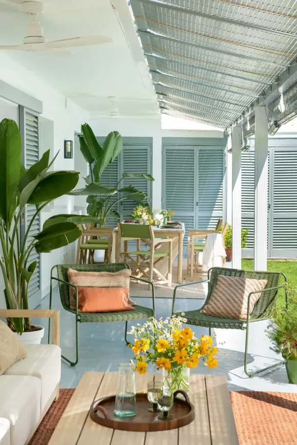 terrasse aménagée mobilier Kave Home