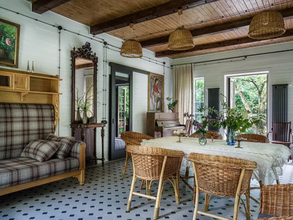 salle à manger décoration vintage