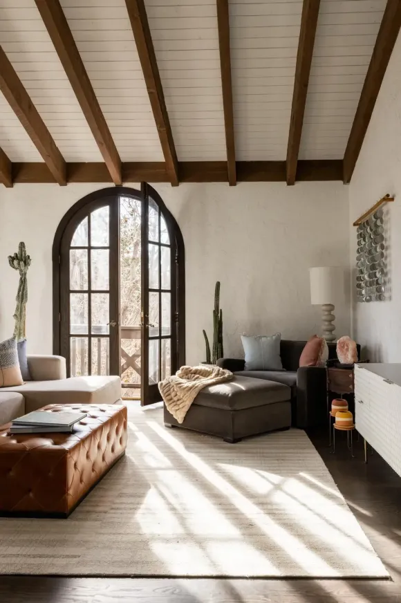 salon décoration rustique chic