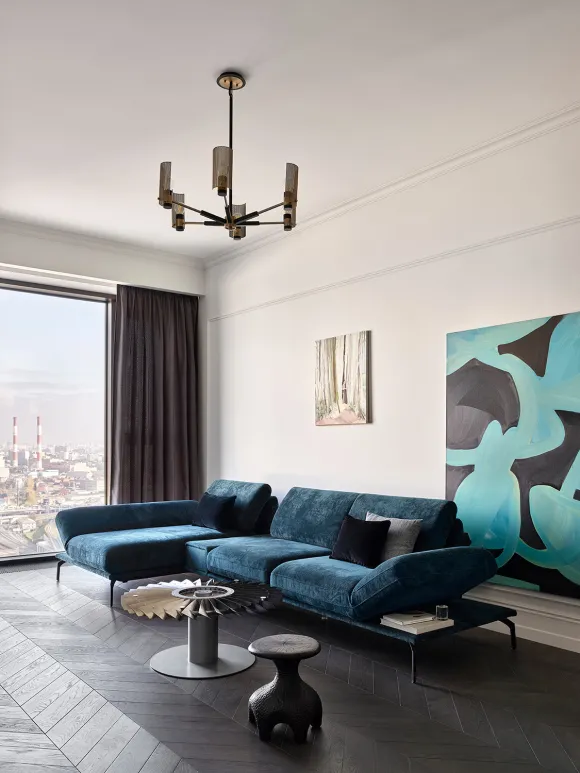 salon appartement de 70m2 décoration design