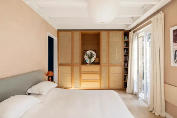 chambre décoration classique maison victorienne rénovée Londres