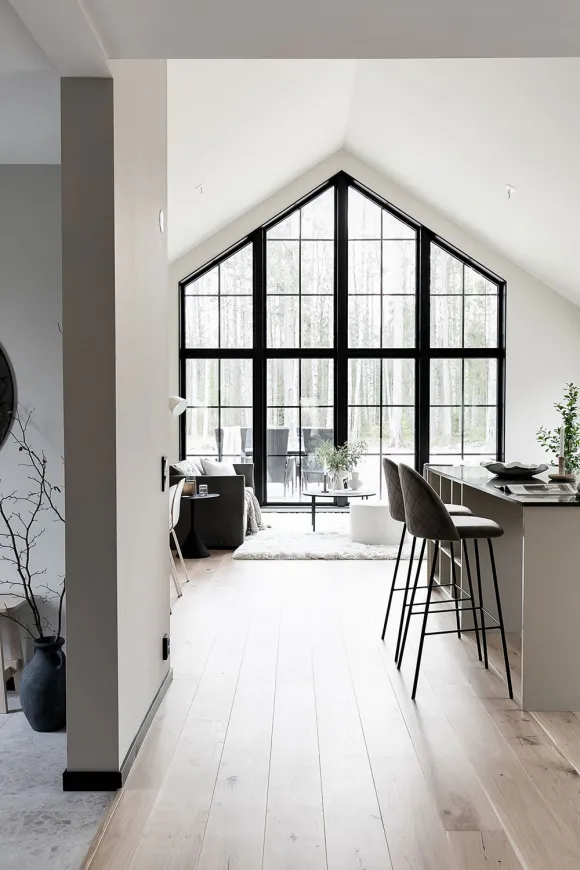 salon décoration design maison en bois