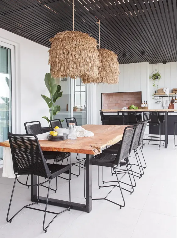 terrasse maison décoration contemporaine et naturelle