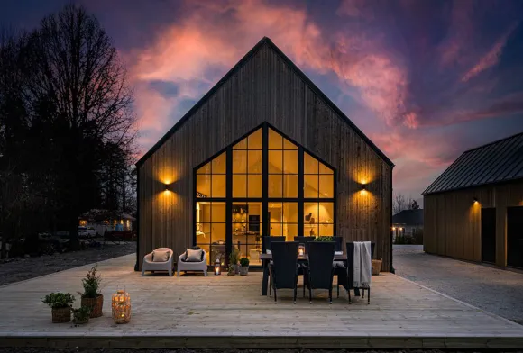 façade maison en bois