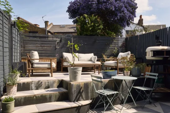 terrasse maison victorienne décoration contemporaine