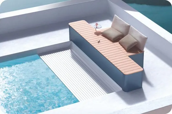 bench cover 400 piscine par Maytronics