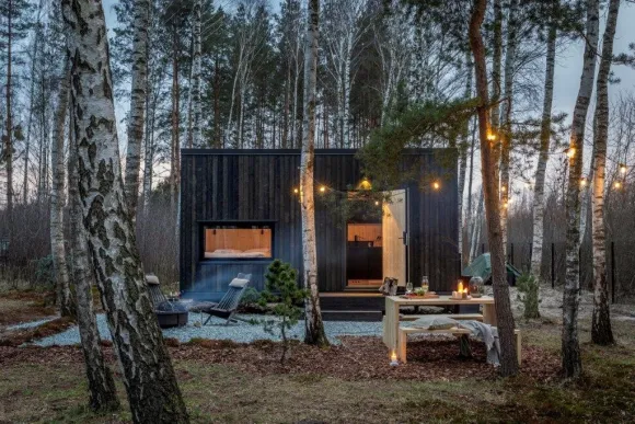 tiny house 15m2 Hidden Base par Tiny Smart House Polska