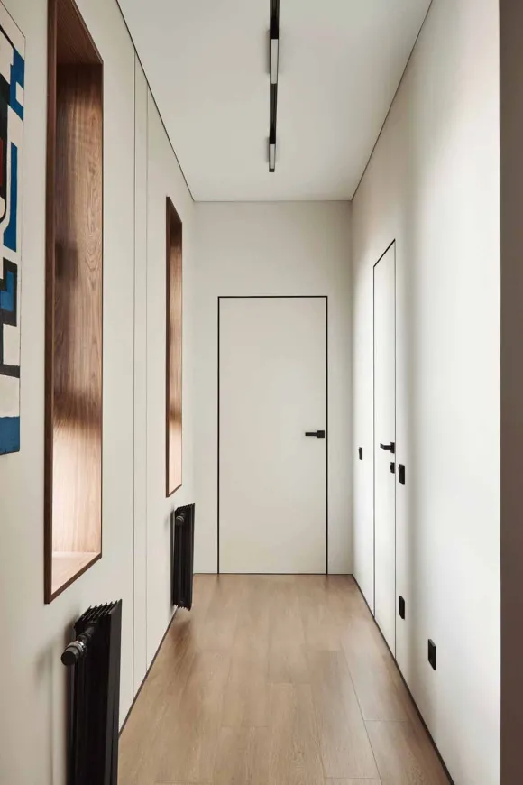 couloir appartement 105m2 décoration contemporaine