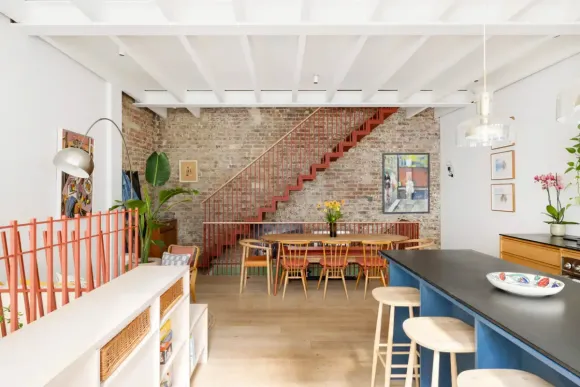 cuisine et salle à manger décoration contemporaine maison victorienne rénovée Londres