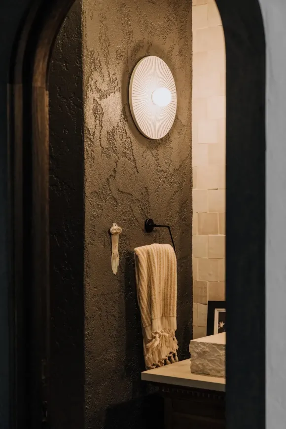 salle de bain décoration rustique chic