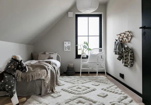 chambre enfant grise