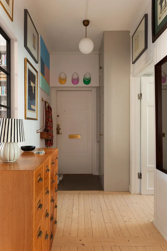 entrée décoration scandinave bohème et vintage