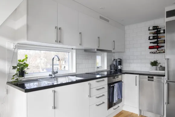 cuisine designe blanche en L