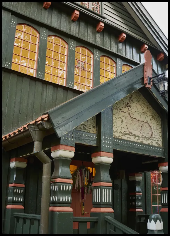 maison ancienne en bois Suède