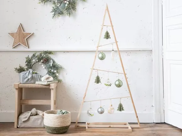 salon décoration épurée Noël Maisons du Monde