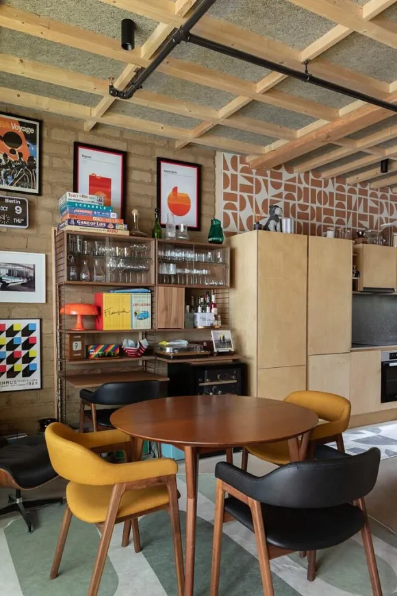 salle à manger et cuisine décoration vintage maison de ville écoresponsable The Arbour Londres