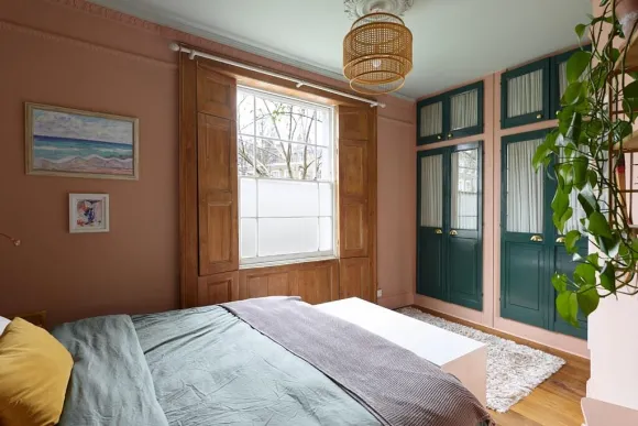 chambre appartement Londres décoration contemporaine