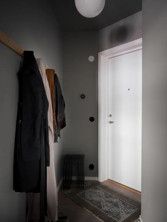 entrée décoration design grise