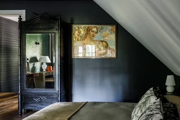 chambre mansardée décoration vintage