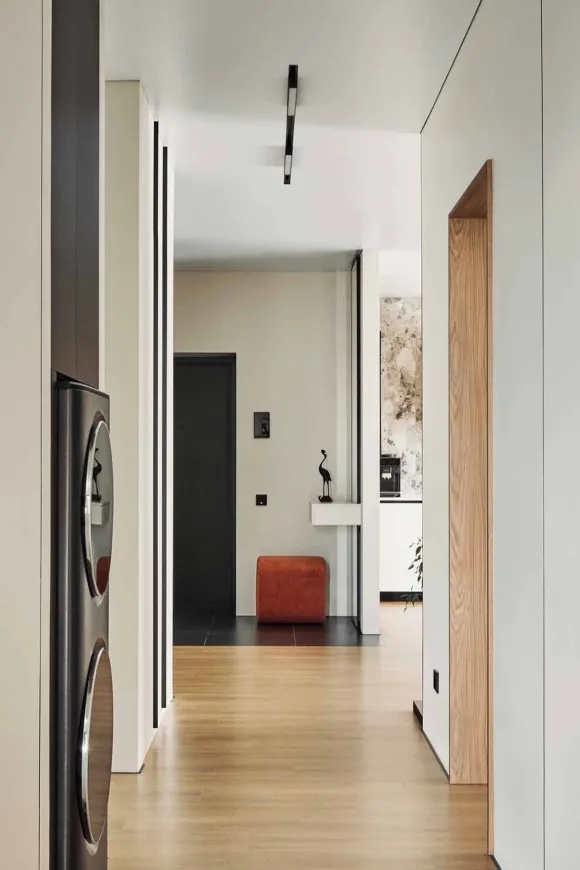 couloir appartement 105m2 décoration contemporaine