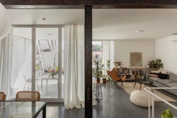 salon et salle à manger décoration contemporaine maison de ville