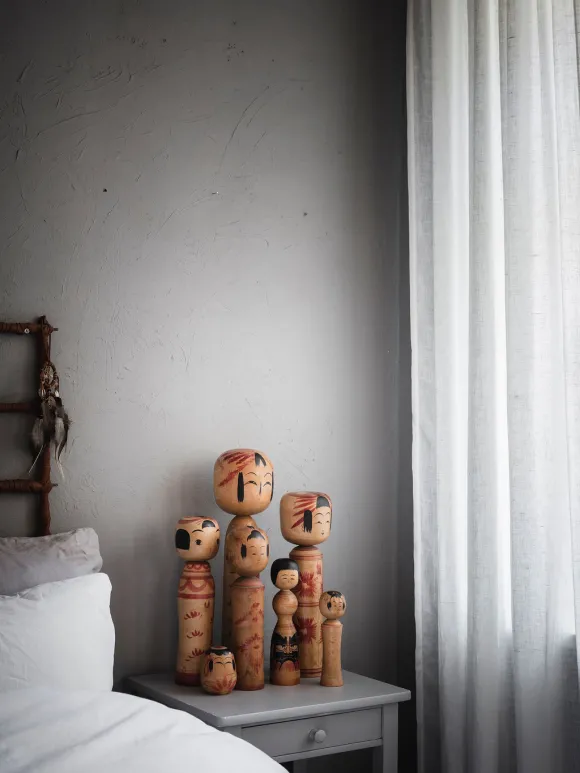 poupées japonaises Kokeshi