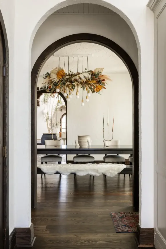 salle à manger décoration rustique chic maison rénovée