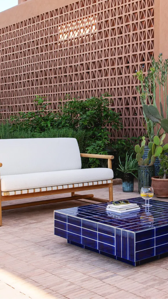terrasse avec mobilier AM PM outdoor 2026