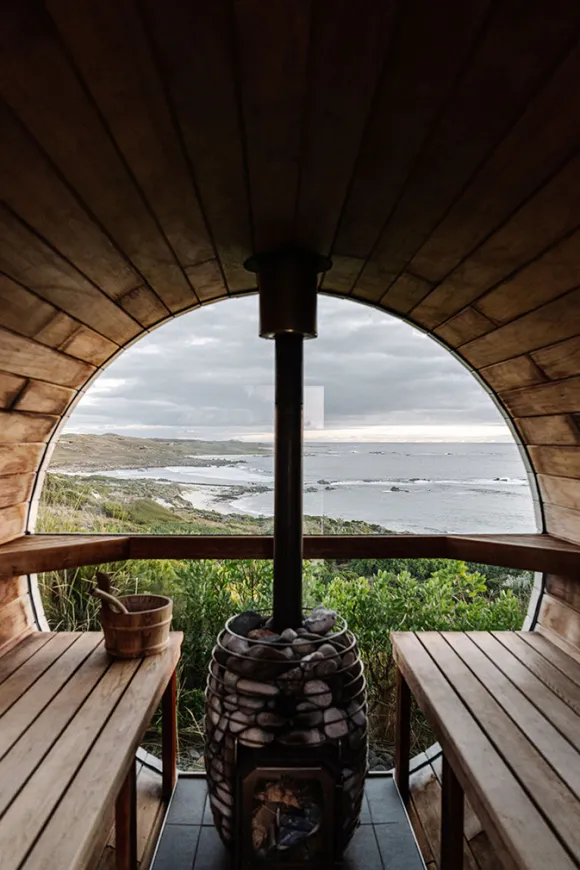 sauna vue mer