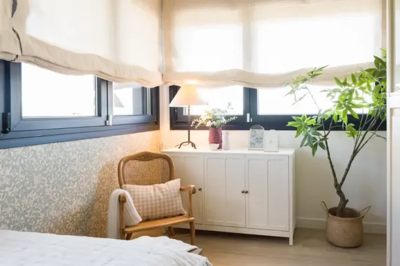chambre appartement 35m2 style campagne chic