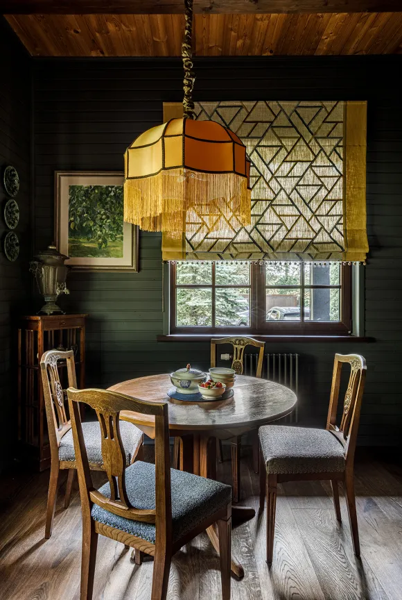 salle à manger décoration vintage