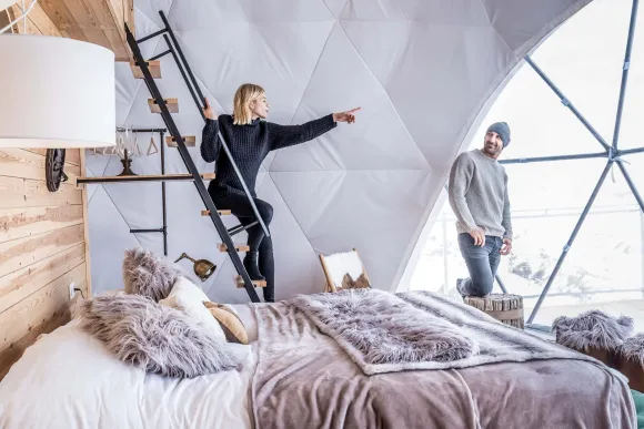 chambre déco montagne