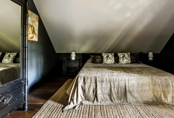 chambre mansardée décoration vintage