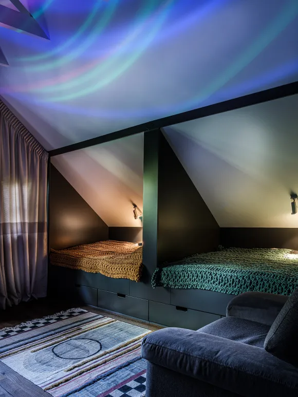 chambre dortoir mansardée