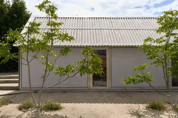 grange rénovée en maison architecte The Old Byre Ile de Wight