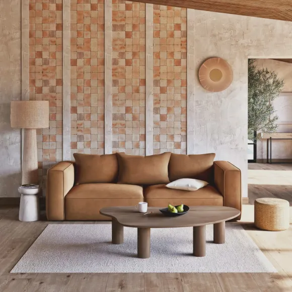 canapé velours ocre nouveautés Maisons du Monde 2026 pour le printemps/été