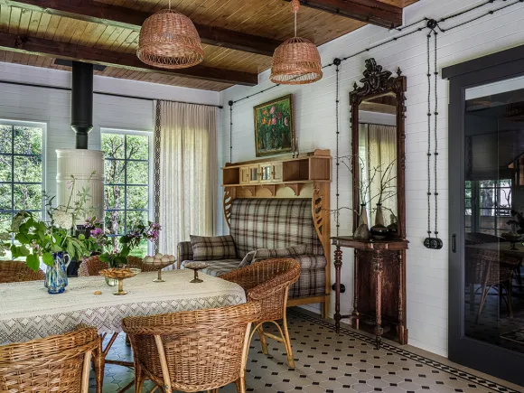 salle à manger décoration vintage