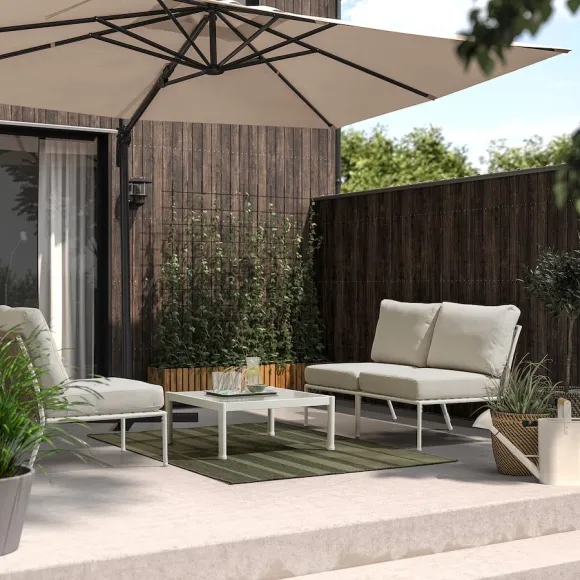 terrasse avec tapis KANTSTOLPE IKEA