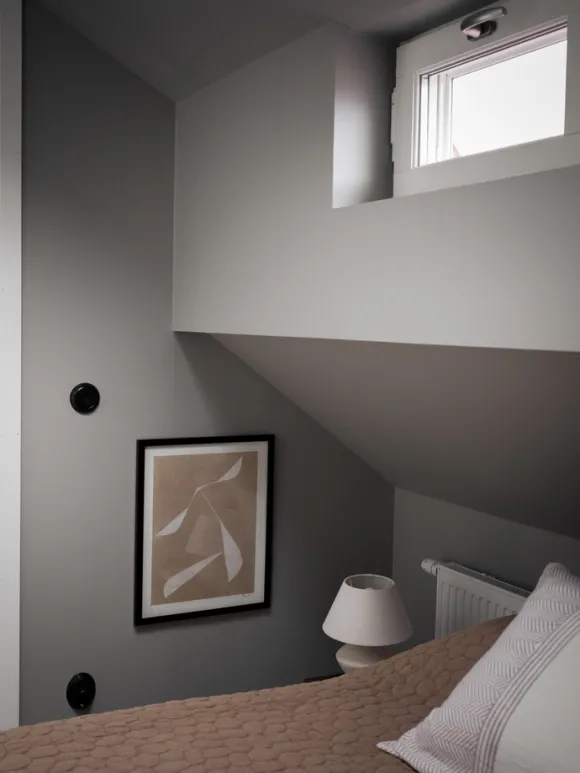 chambre décoration design grise