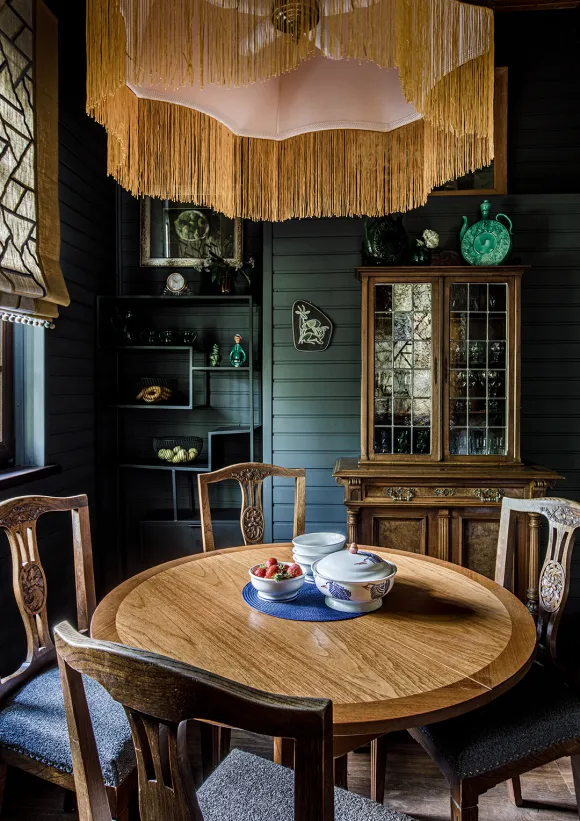 salle à manger décoration vintage