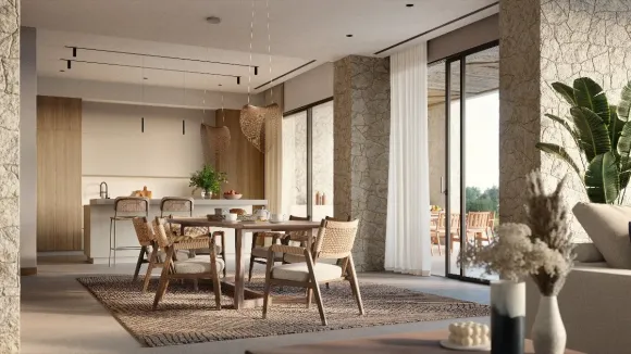salle à manger maison contemporaine