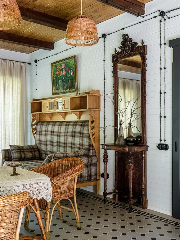 salle à manger décoration vintage