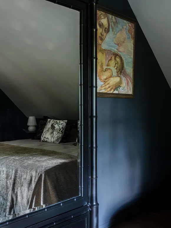 chambre mansardée décoration vintage