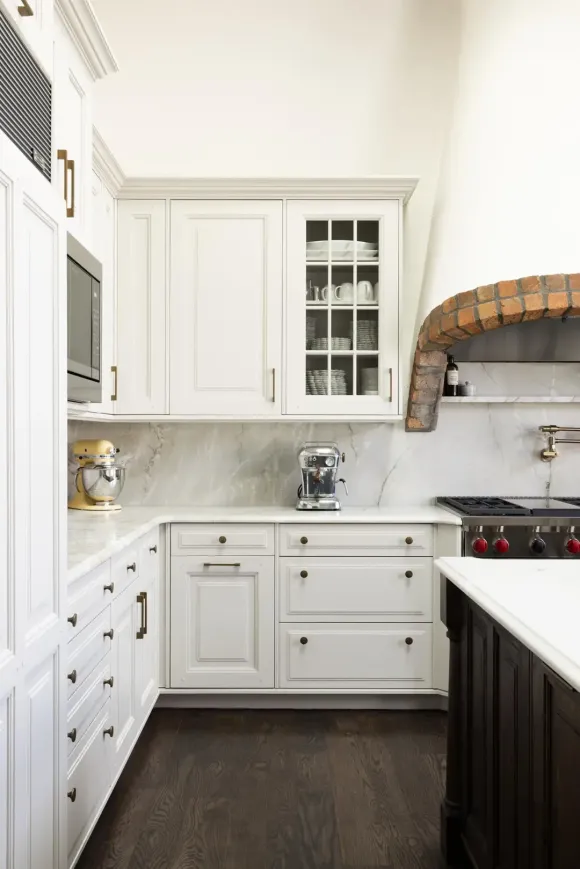 cuisine blanche décoration rustique chic maison rénovée