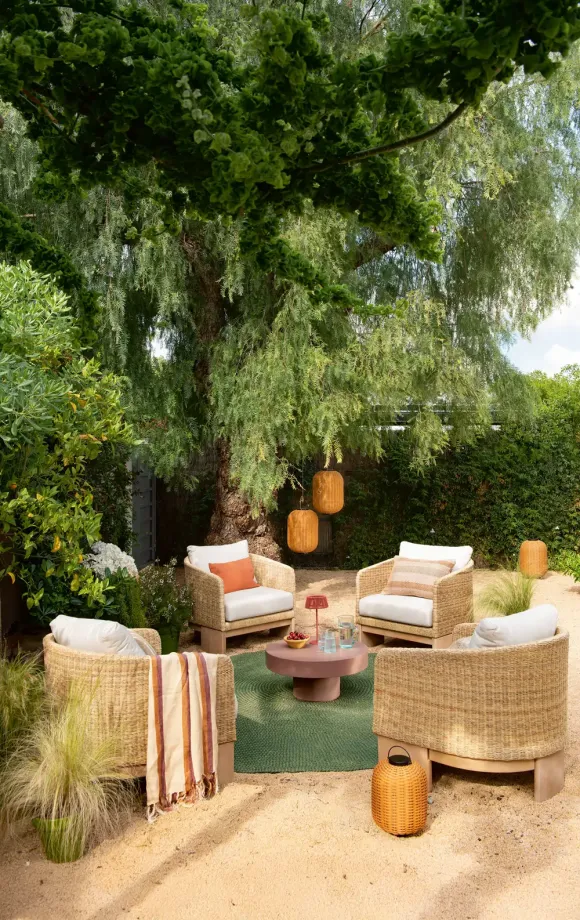 terrasse aménagée mobilier Kave Home
