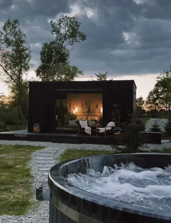 petite maison passive et préfabriquée de 24m2 BIOBUILDS